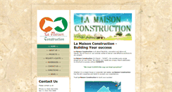Desktop Screenshot of lamaisonconstruction.com