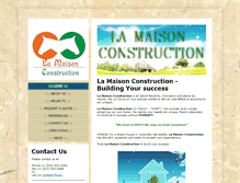 Tablet Screenshot of lamaisonconstruction.com